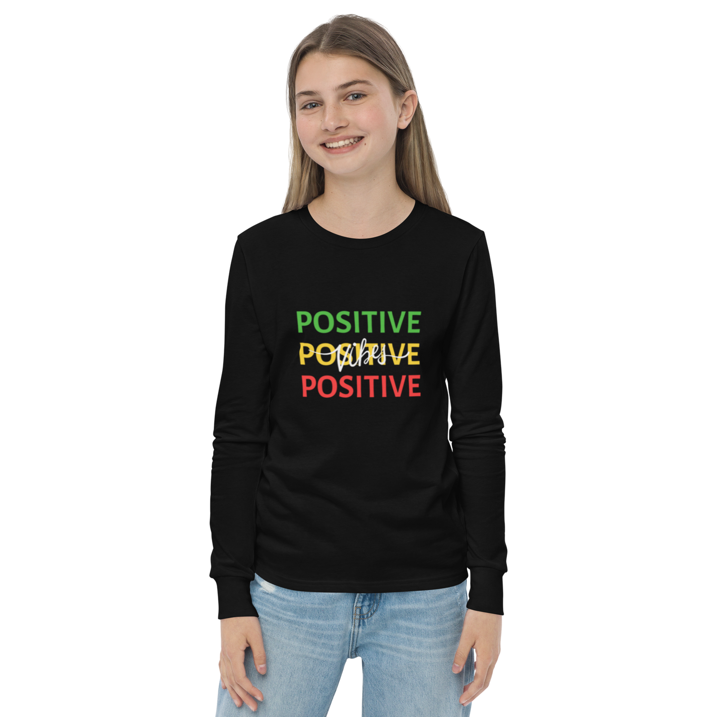 “Keep it Positive” Youth long sleeve tee