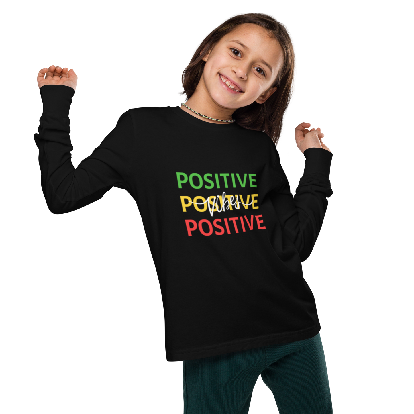 “Keep it Positive” Youth long sleeve tee