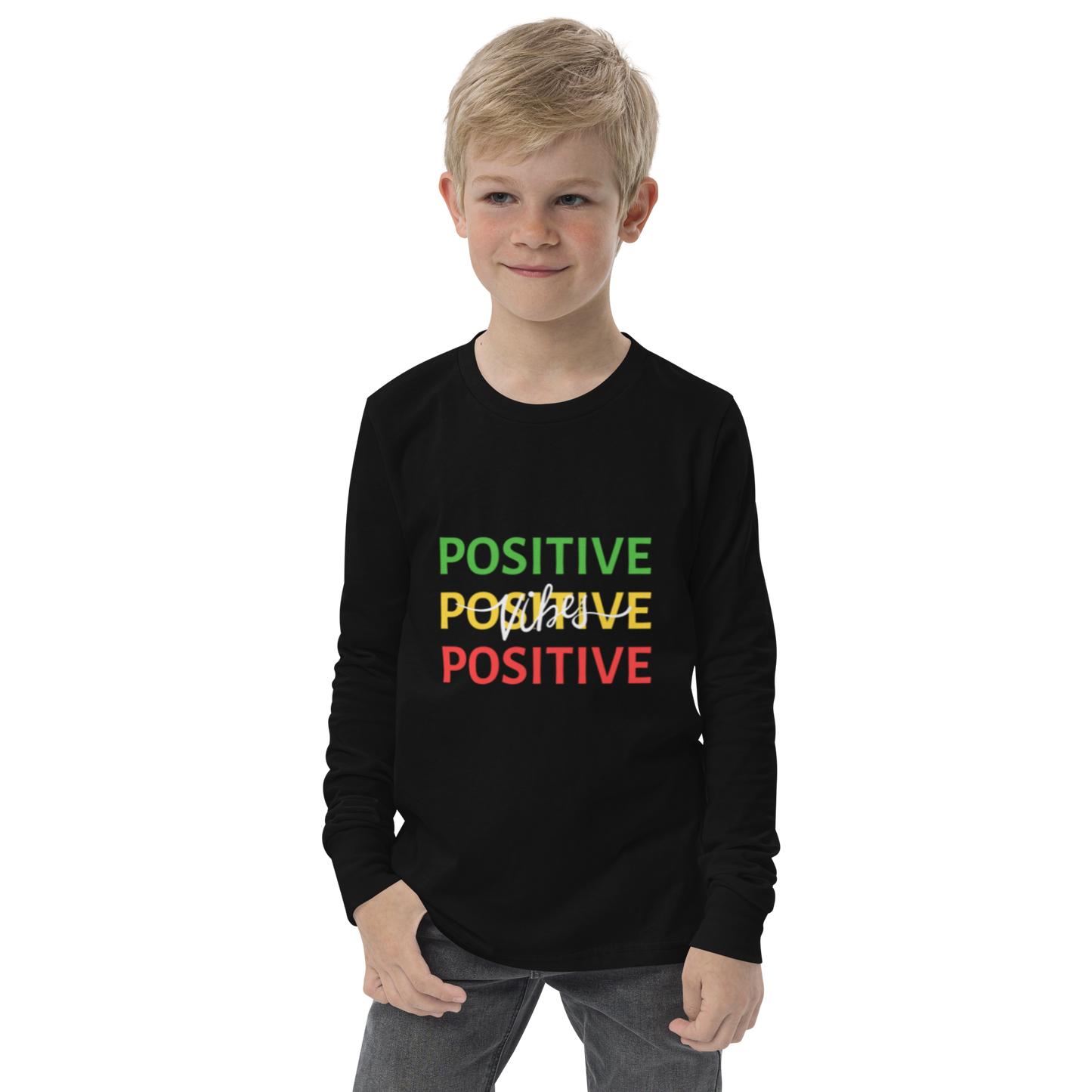“Keep it Positive” Youth long sleeve tee