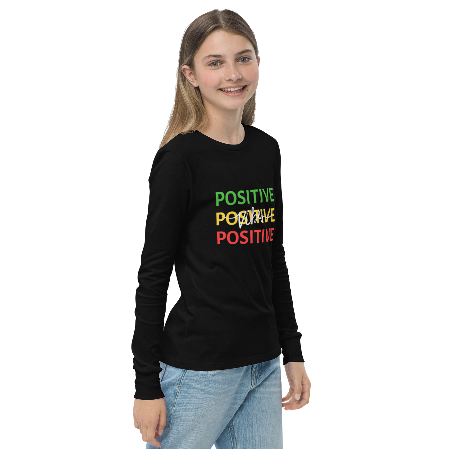 “Keep it Positive” Youth long sleeve tee